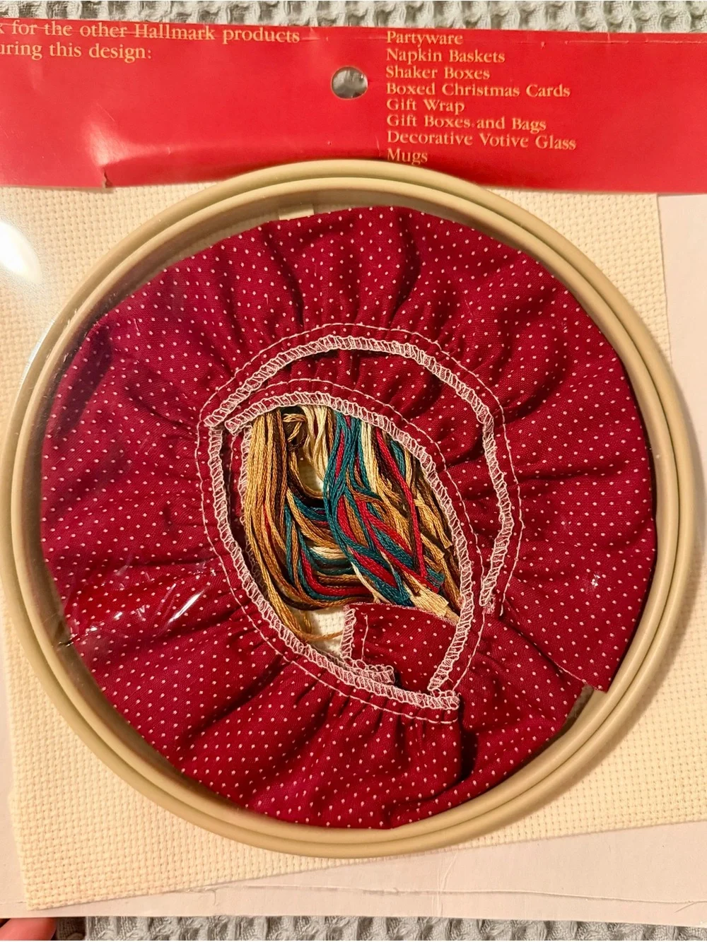 Vintage Hallmark Christmas Goose Counted Cross Stitch Needlepoint Embroidery Kit